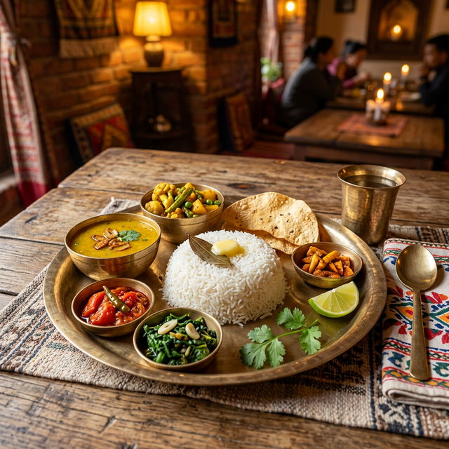 Nepali thali at Mul Chowk Kitchen